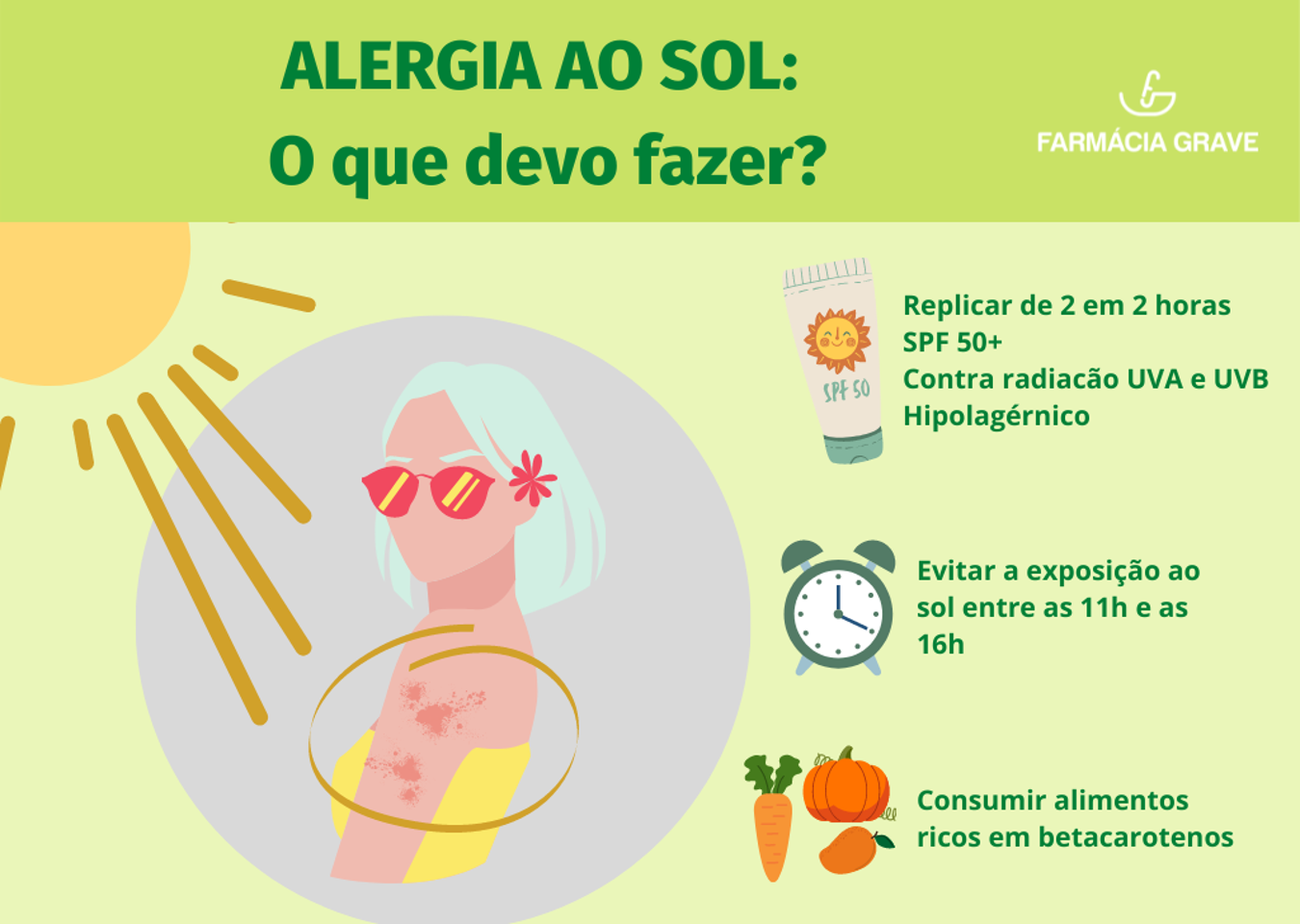 ALERGIA AO SOL: O que devo fazer?